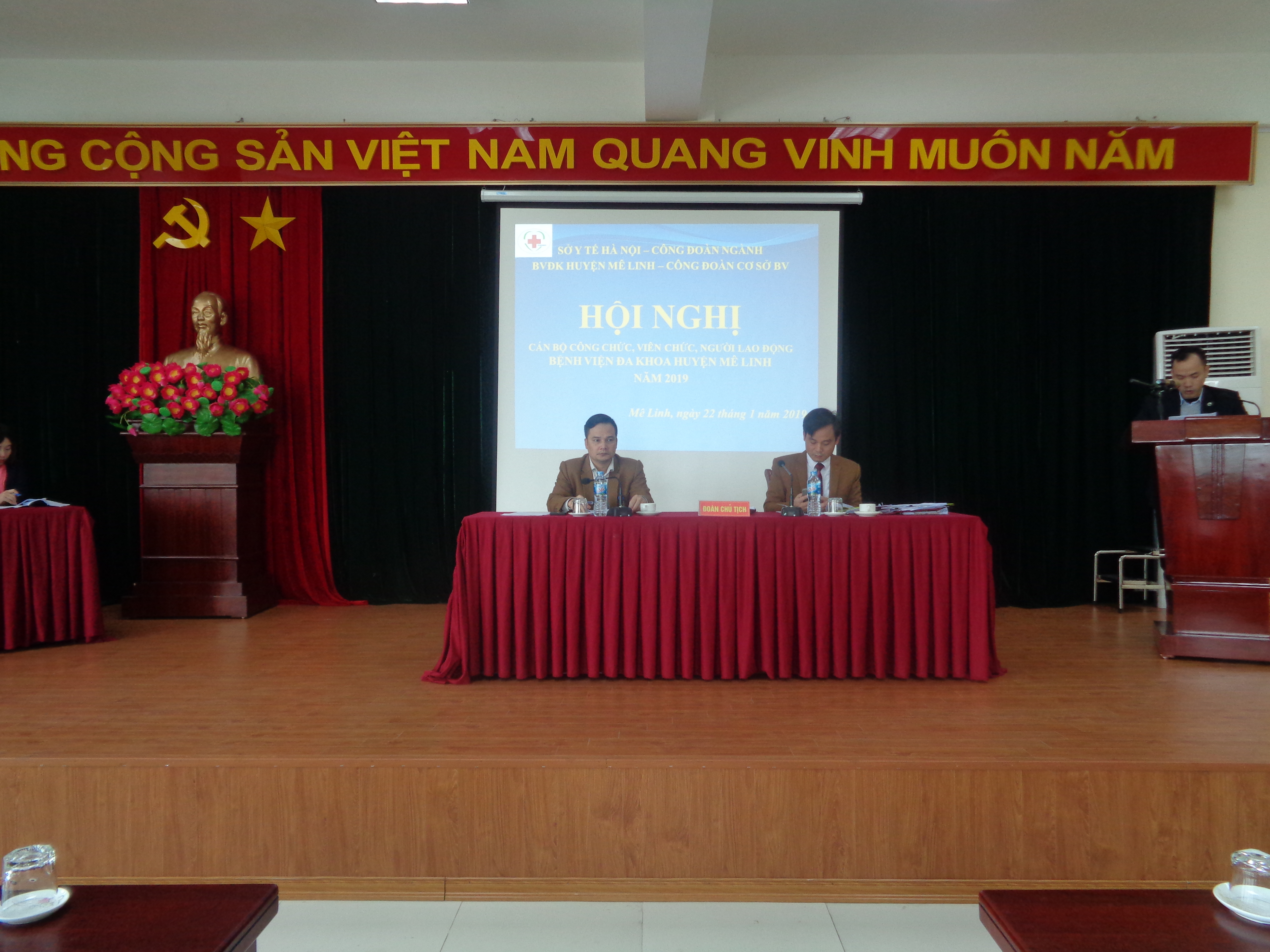 Hội nghị cán bộ công chức, viên chức, người lao động Bệnh viện Đa khoa huyện Mê linh năm 2019