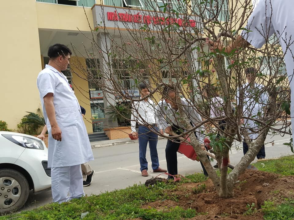 Bệnh viện đa khoa huyện Mê linh hưởng ứng "tết trồng cây"