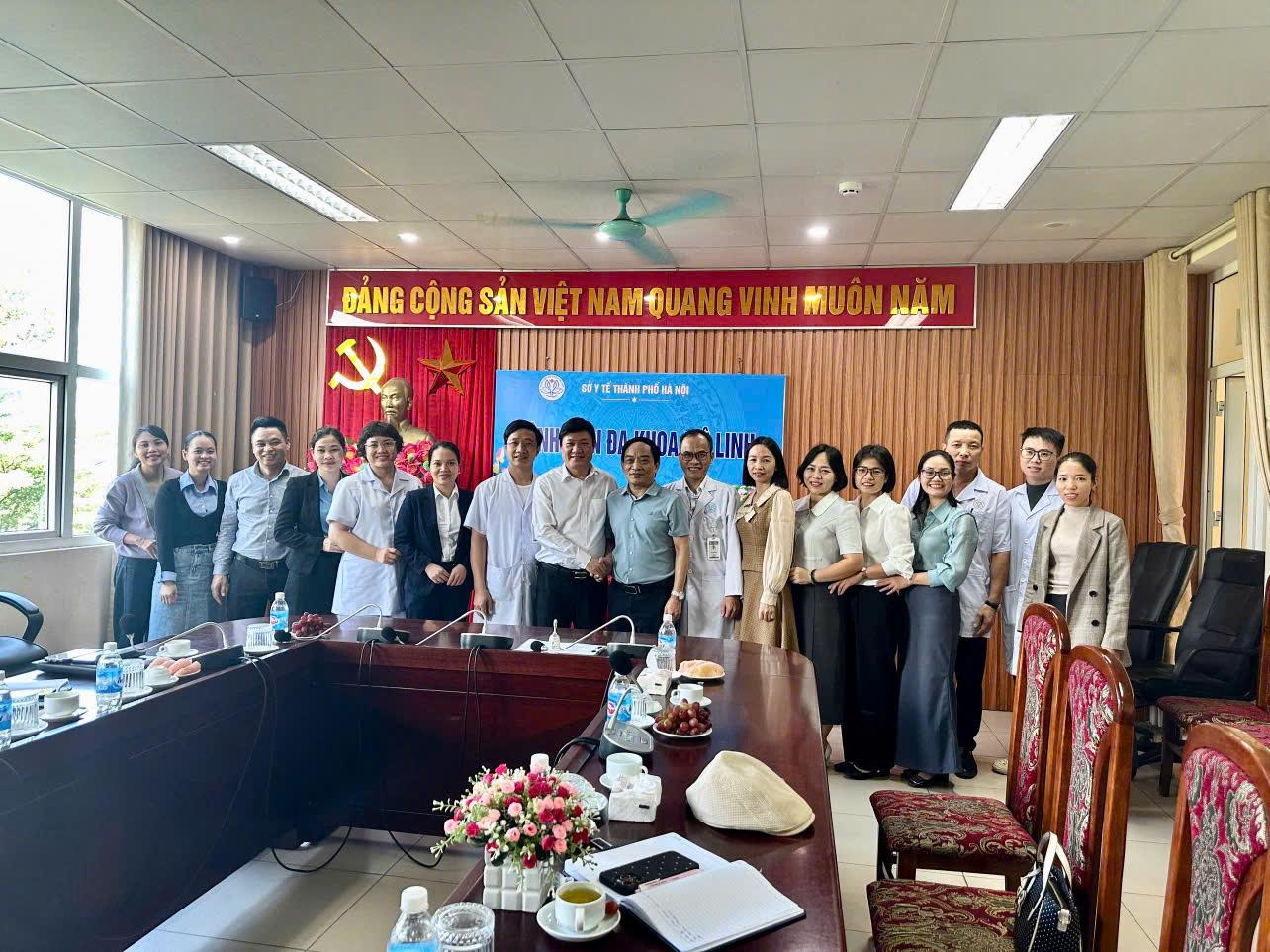 BỆNH VIỆN ĐA KHOA QUỐC OAI THĂM VÀ LÀM VIỆC TẠI BỆNH VIỆN ĐA KHOA MÊ LINH