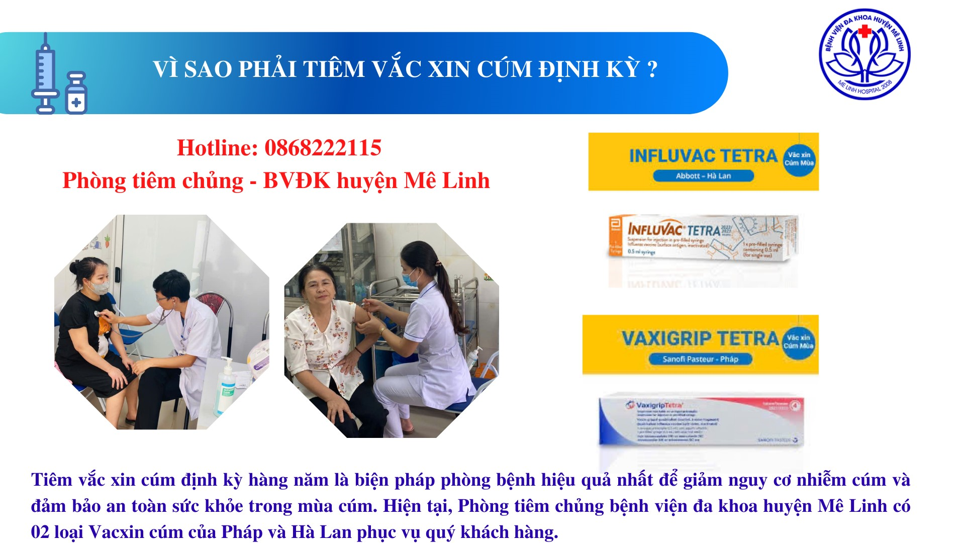 TẠI SAO CẦN TIÊM VACXIN CÚM ĐỊNH KỲ?