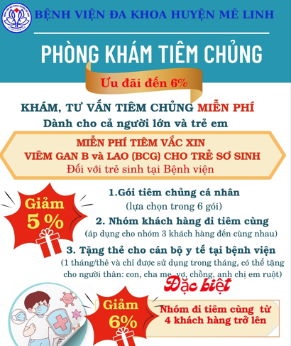 Các Gói Dịch Vụ Tiêm Chủng Tại Bệnh Viện Đa Khoa Huyện Mê Linh