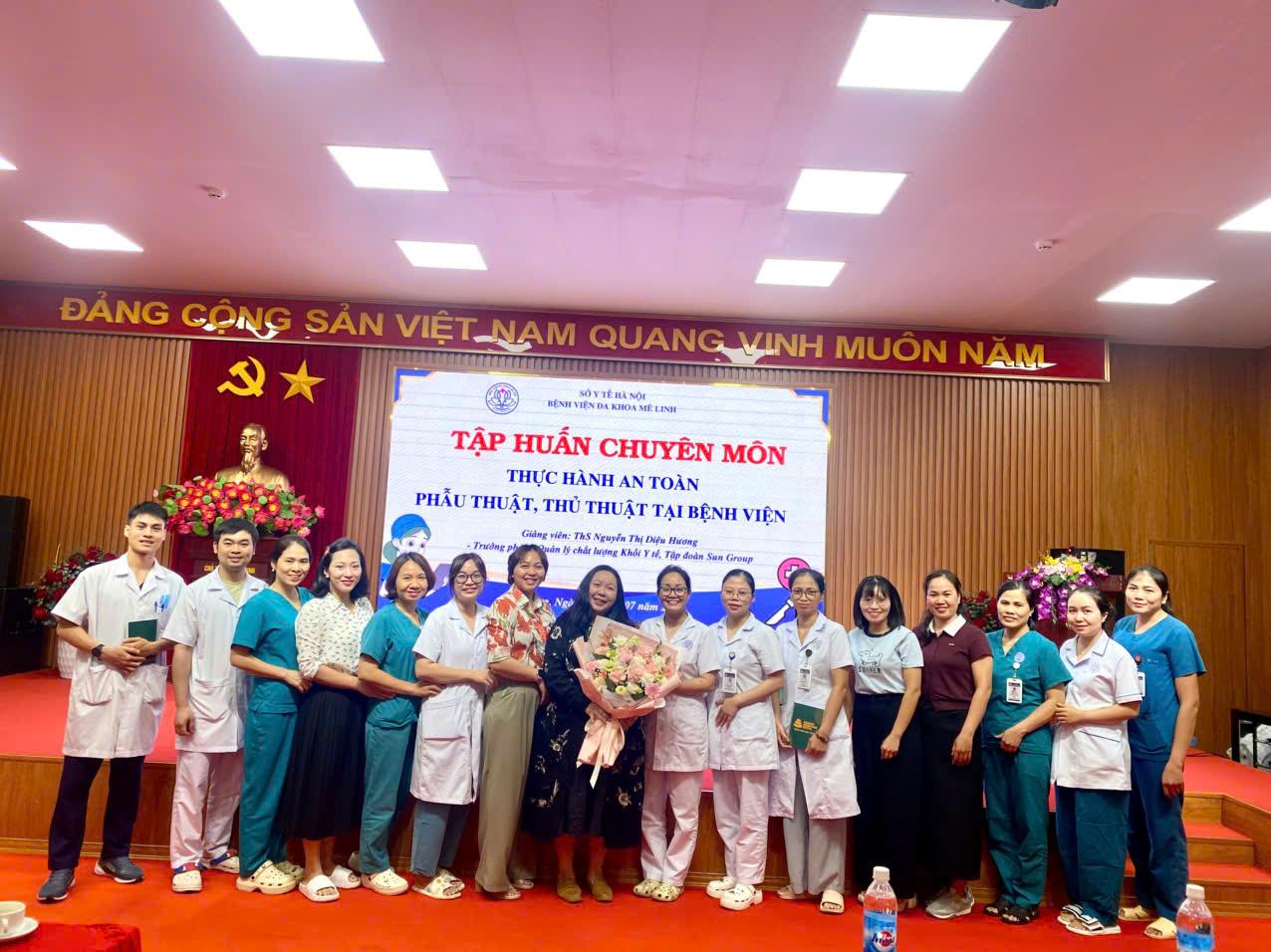 🏥 BỆNH VIỆN ĐA KHOA MÊ LINH TỔ CHỨC TẬP HUẤN CHUYÊN MÔN "THỰC HÀNH AN TOÀN PHẪU THUẬT TẠI BỆNH VIỆN"