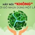 Bài tuyên truyền giảm thiểu chất thải nhựa: "Hãy nói không với nhựa dùng một lần".