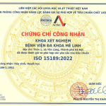 BỆNH VIỆN ĐA KHOA MÊ LINH CHÍNH THỨC ĐƯỢC CÔNG NHẬN ĐẠT CHUẨN ISO 15189:2022 TRONG HOẠT ĐỘNG XÉT NGHIỆM